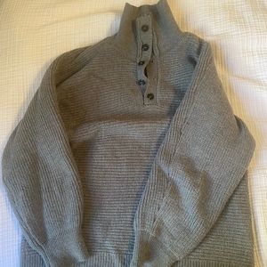 Oak + Fort gray sweater pullover